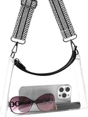 Clear Stadium Bag Crossbody Purse Concert Arena Club Shoulder Bag Tote